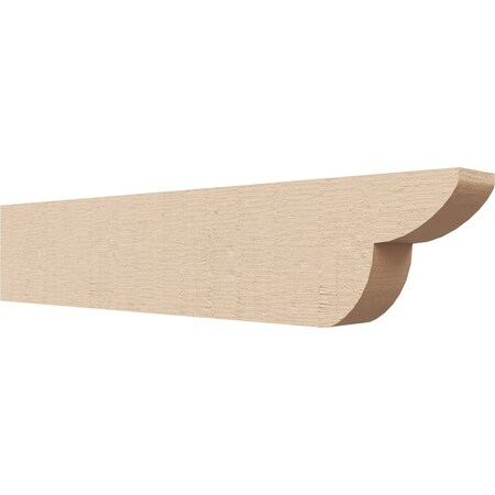 Ekena Millwork 2in. W x 4in. H x 20in. L Crestline Woodgrain TimberThane Rafter Tail, Primed Tan RFTUR02X04X20CRERCPR